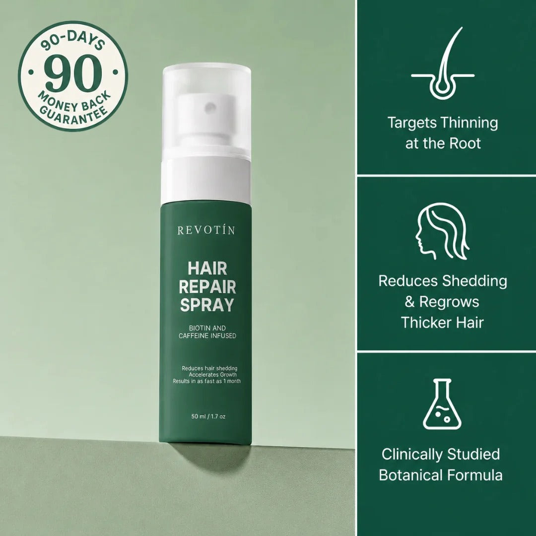 Spray reparador capilar : elimina el adelgazamiento del cabello.